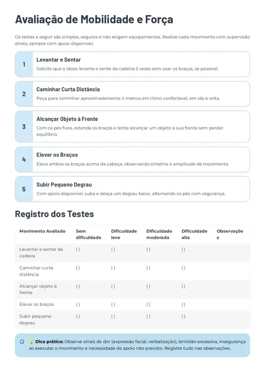 Guia de Avaliação Física