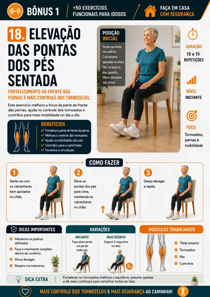 Página do kit: Elevação das pontas dos pés
